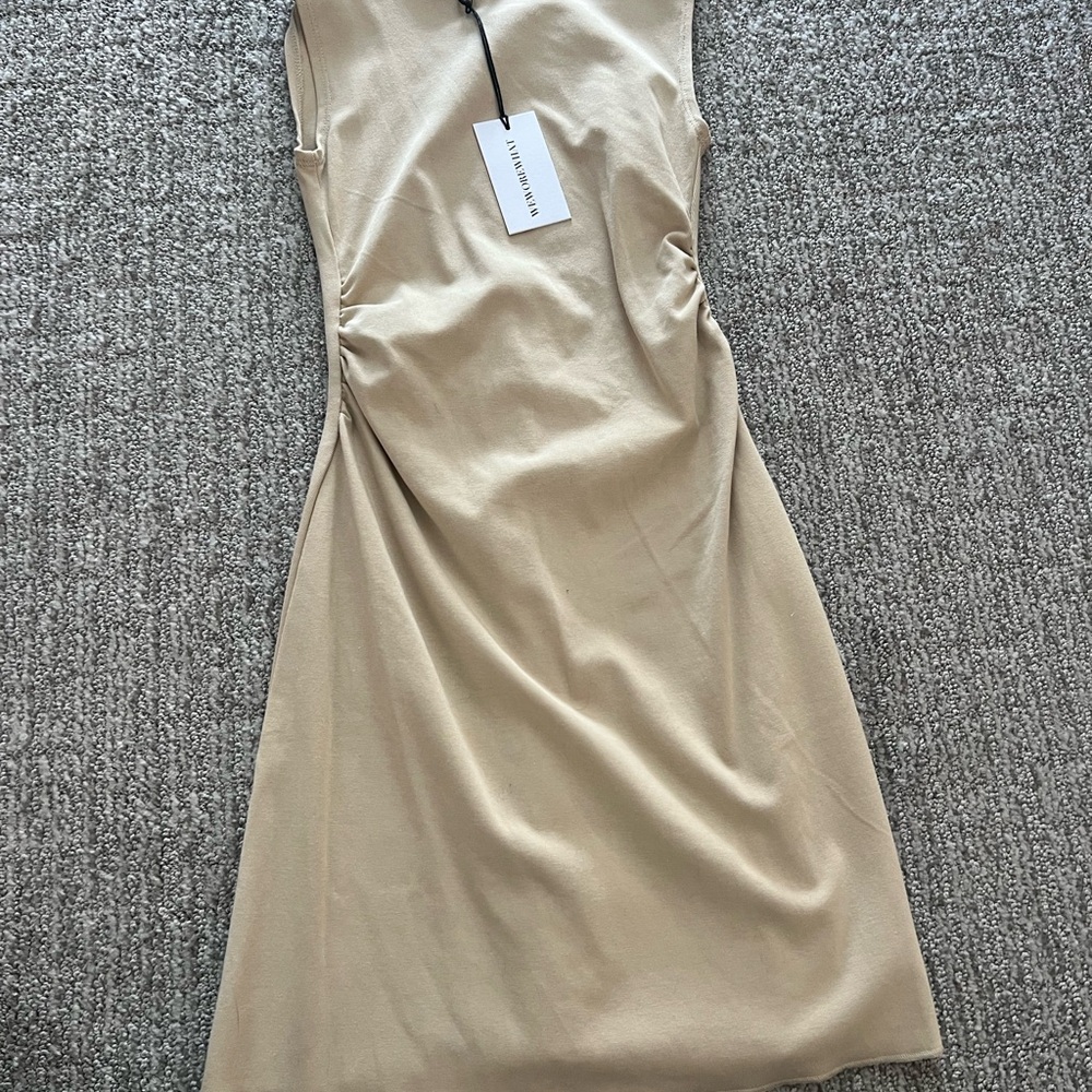 WeWoreWhat Tan Mini Dress